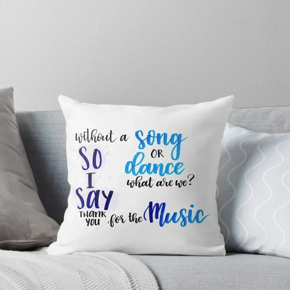 

Thank You for the Music Throw Pillow Covers For Sofas Anime Pillowcases Cushion Covers Sofa Christmas Pillow Cases pillow