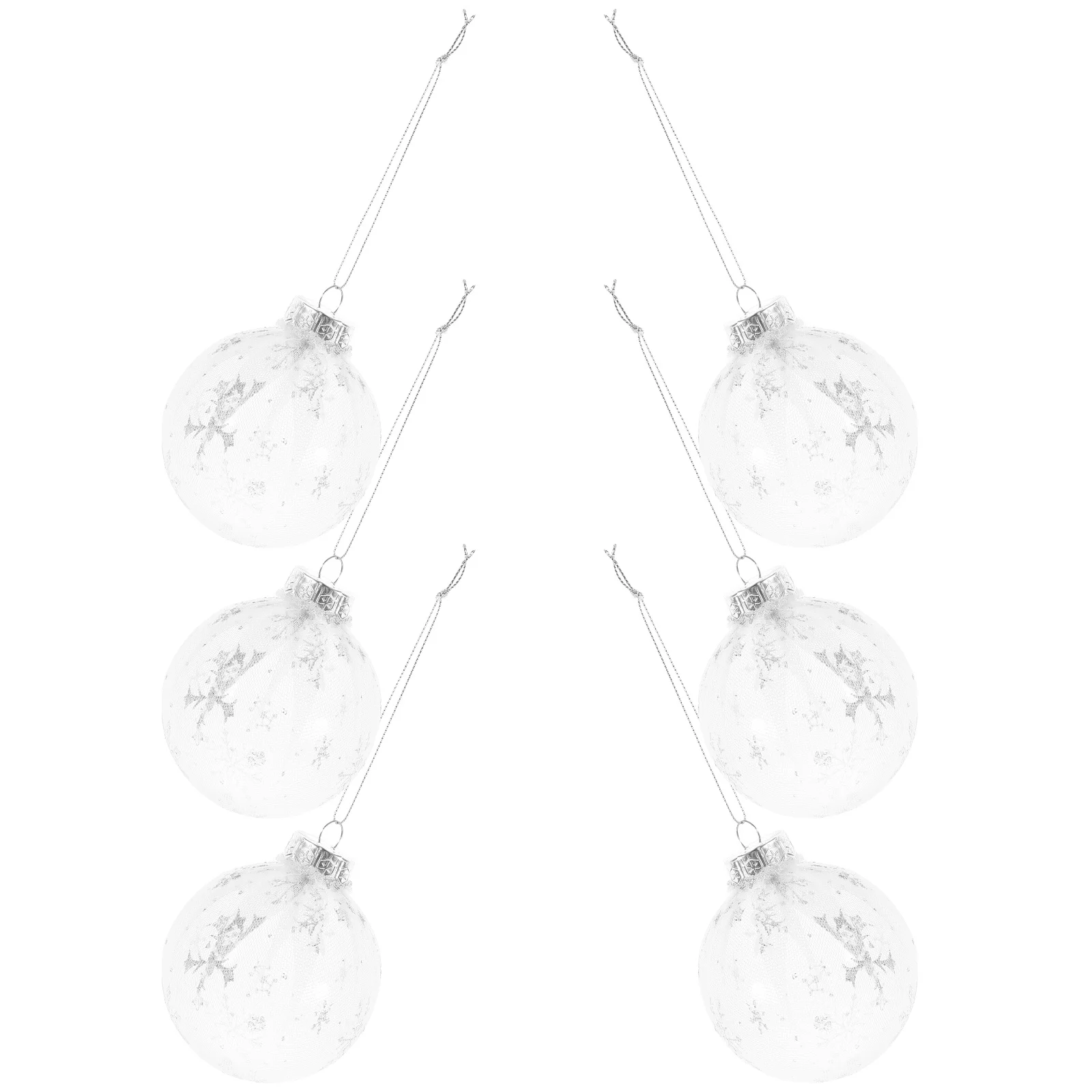 

6 Pcs Christmas Ball Ornaments Tree Decoration Pendant Hanging Bauble Decorative The Pet Baubles House Items