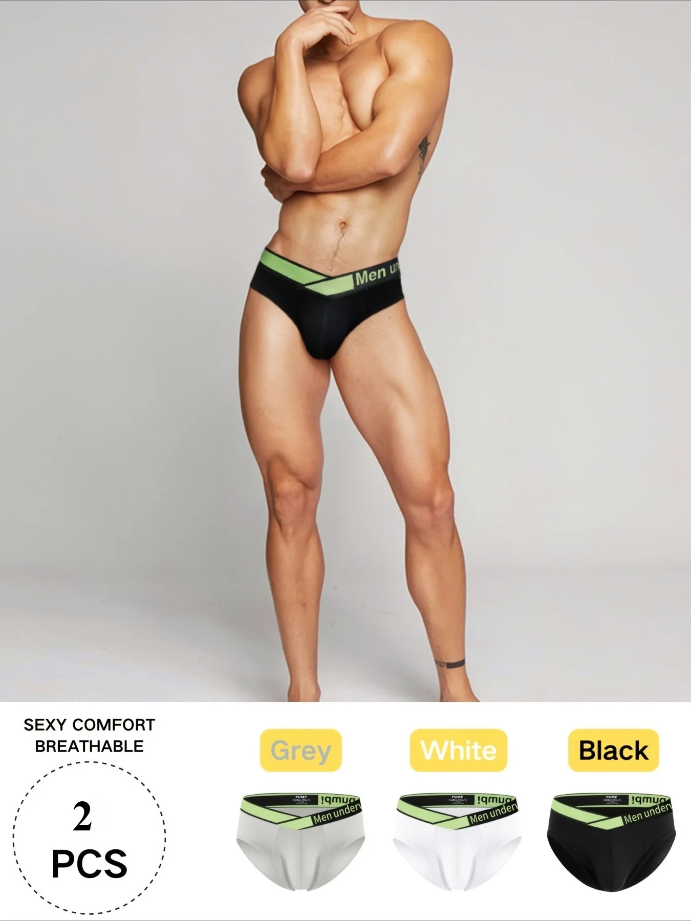 

2pcs Modal Mens Sexy Underwear Laser V Waistband Bikini Jockstrap Briefs Gay Sissy Panties Under Wear Calzoncillos Hombre