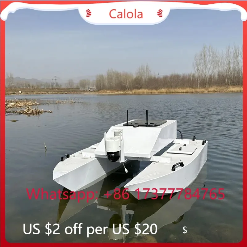 

Alloy RC Catamaran Unmanned Boat Long-Distance Remote Control Sampling Surveying Intelligent Finished Model