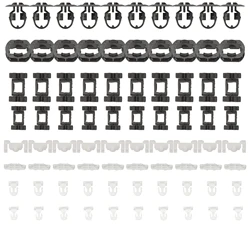 Pack of 80 Trim Sill Mounting Clips Set For C Class W202 S202 E Class W210 S210 CLK C20 SLK R170 Side  A0099884078 A0029883881