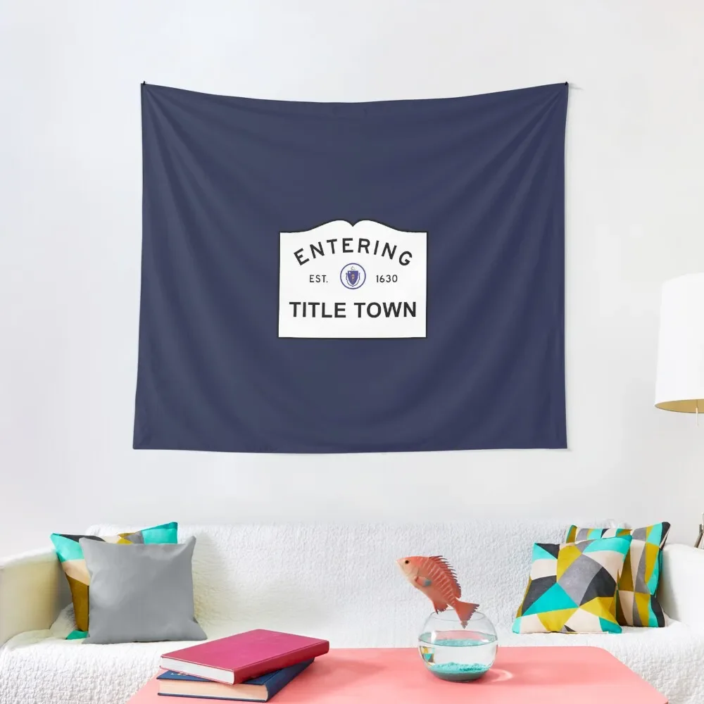 

Title Town - Boston, MA Tapestry Decoration Room Japanese Room Decor Home Decoration Decoration Bedroom Tapestry