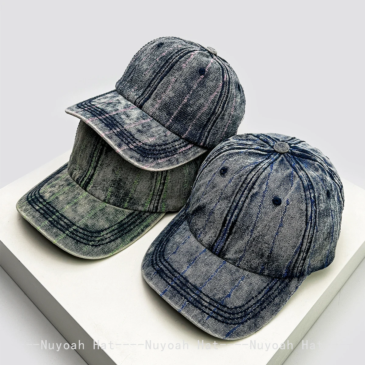 

New Men Women Bandhnu Colorful Baseball Hats Sunshade Washed Distressed Versatile Personal Peaked Caps Outdoor Fashion Street