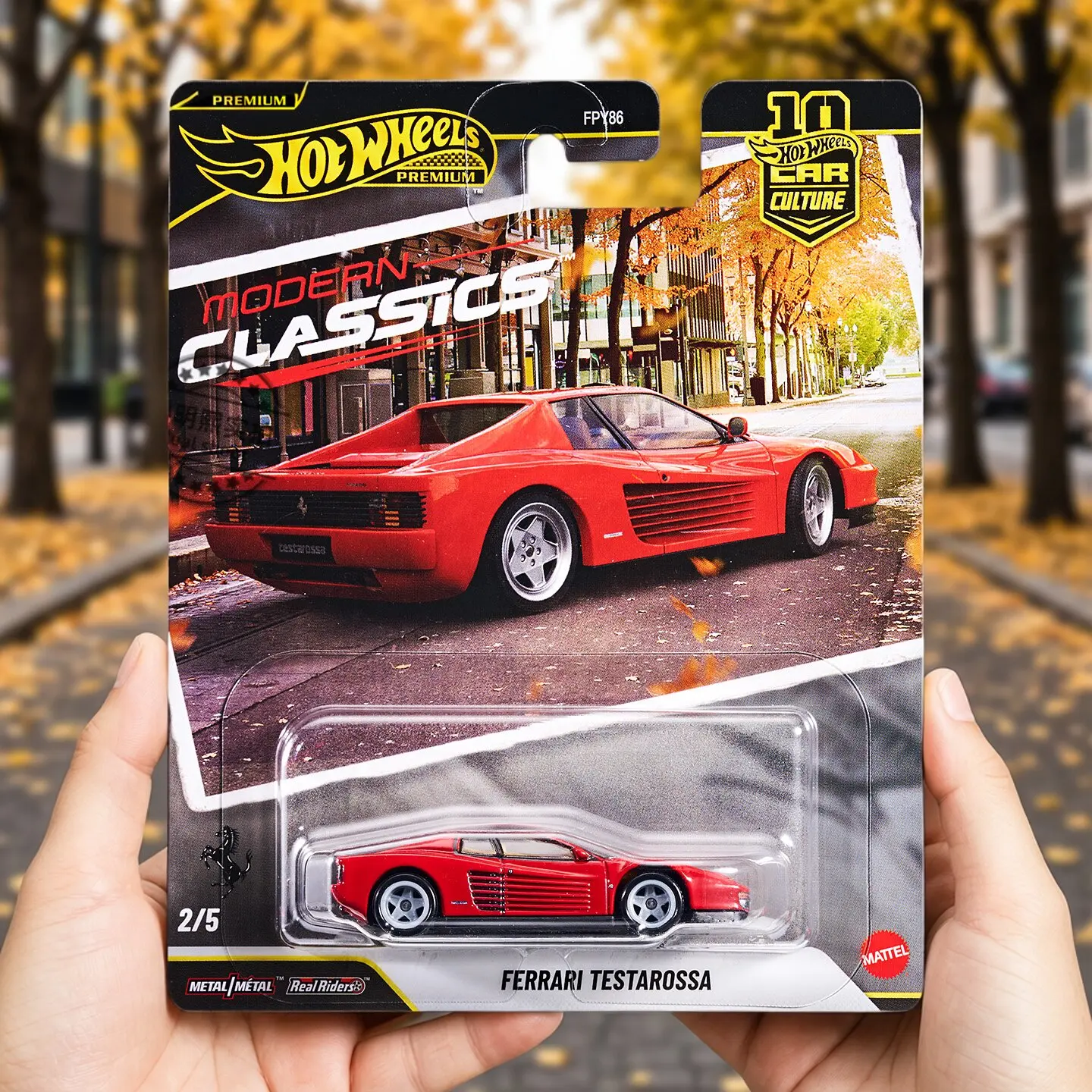 

2026 Hot Wheels Premium FPY86-S Modern Classics Car Model Toyota Ferrari Testarossa Porsche 993 Gt2 Mazda 1:64 Diecast Collector