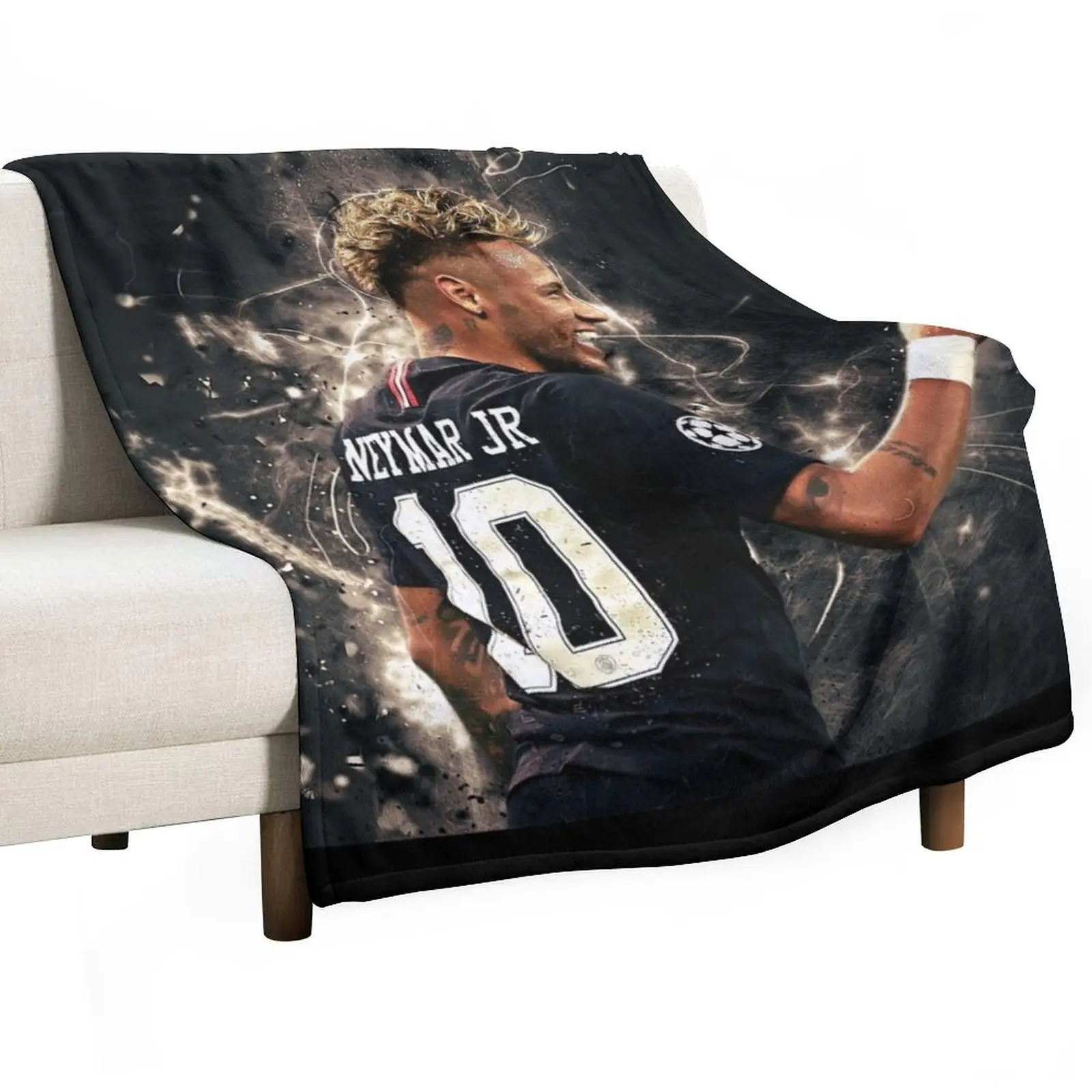 Neymar #111 Throw Blanket cosplay anime Tourist halloween valentine gift ideas Blankets