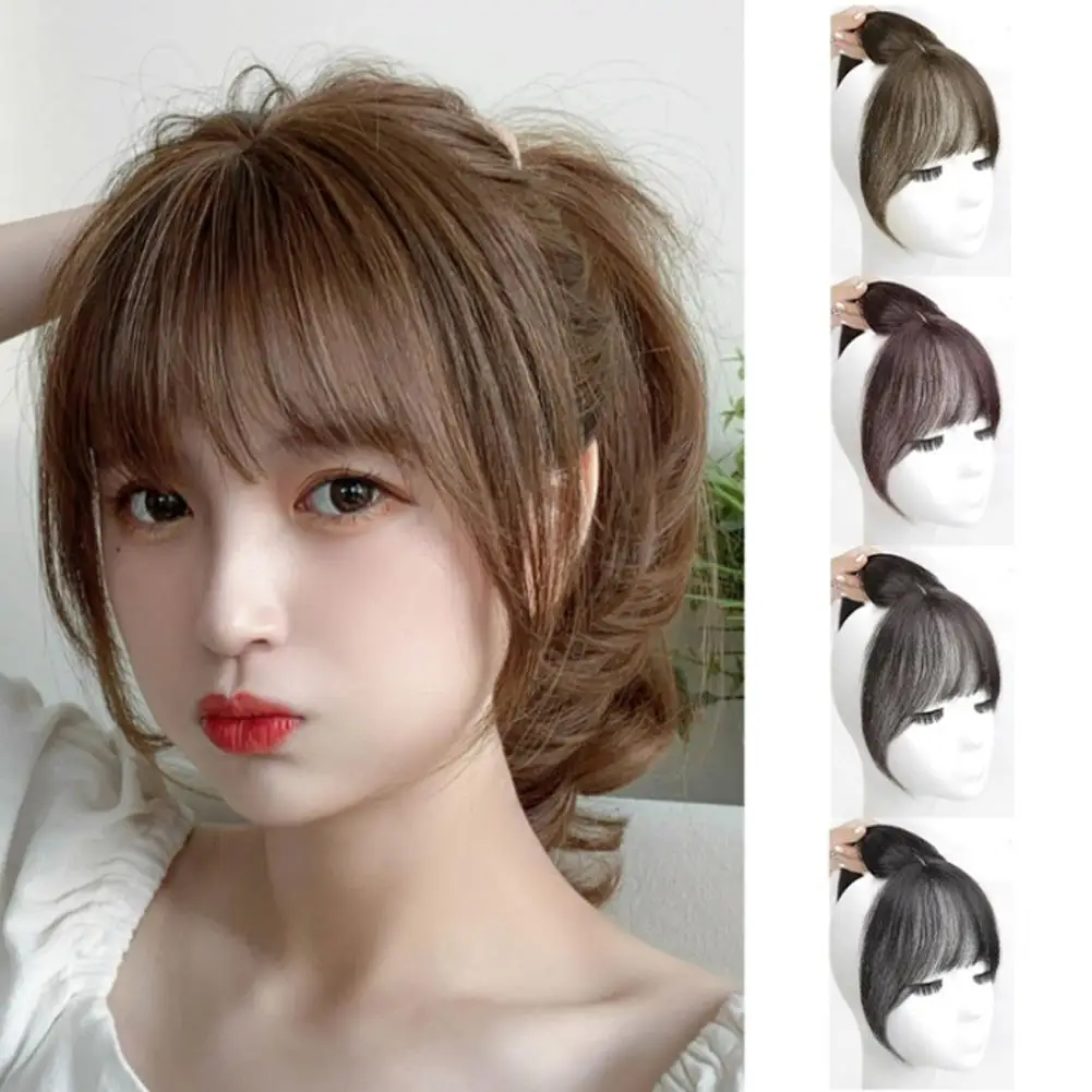 Air Bangs Wig Clip Hairstyle Tool Hair Clip Extension Synthetic Hair Tassels Natural Wig Women's Hair Clip Bangs