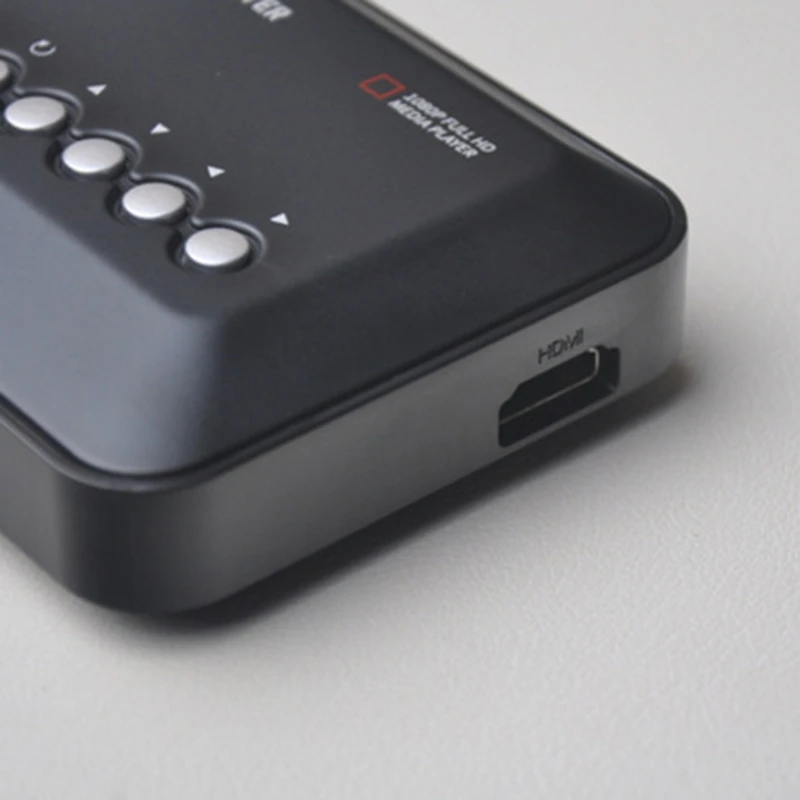 Full HD 1080P Support -Compatible AV USB HDD SD MMC H.264 MKV Portable Multimedia Media Player EU PLUG