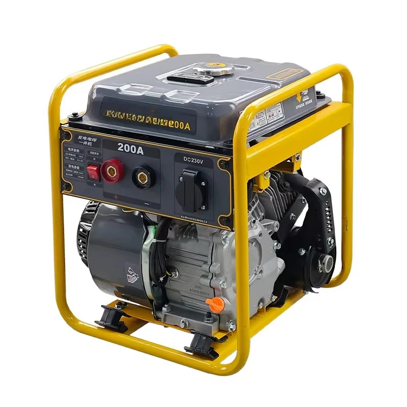 Portable 160A 200A Gasoline Welding Machine Adjustable Current 2KW AC Small Inverter Petrol Welder Welding Generator