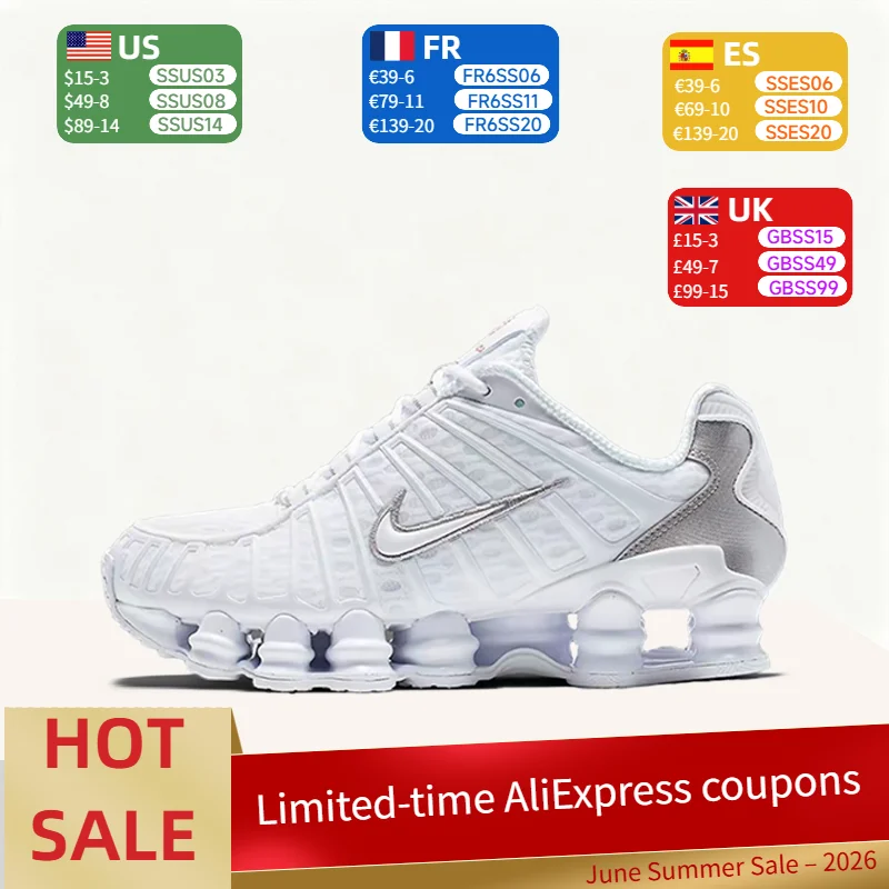 

Nike Shox TL - A Simple,Fashionable,Comfortable, Wear-resistant,Cushioned,Breathable,Low-top Running Shoes for Women AR3566-100