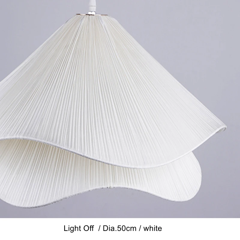 Art Decor Flower Pendant Light Fabric Lamps 80cm 60cm for Living Room Kids Room Dining Room Hanging Light Indoor Lighting