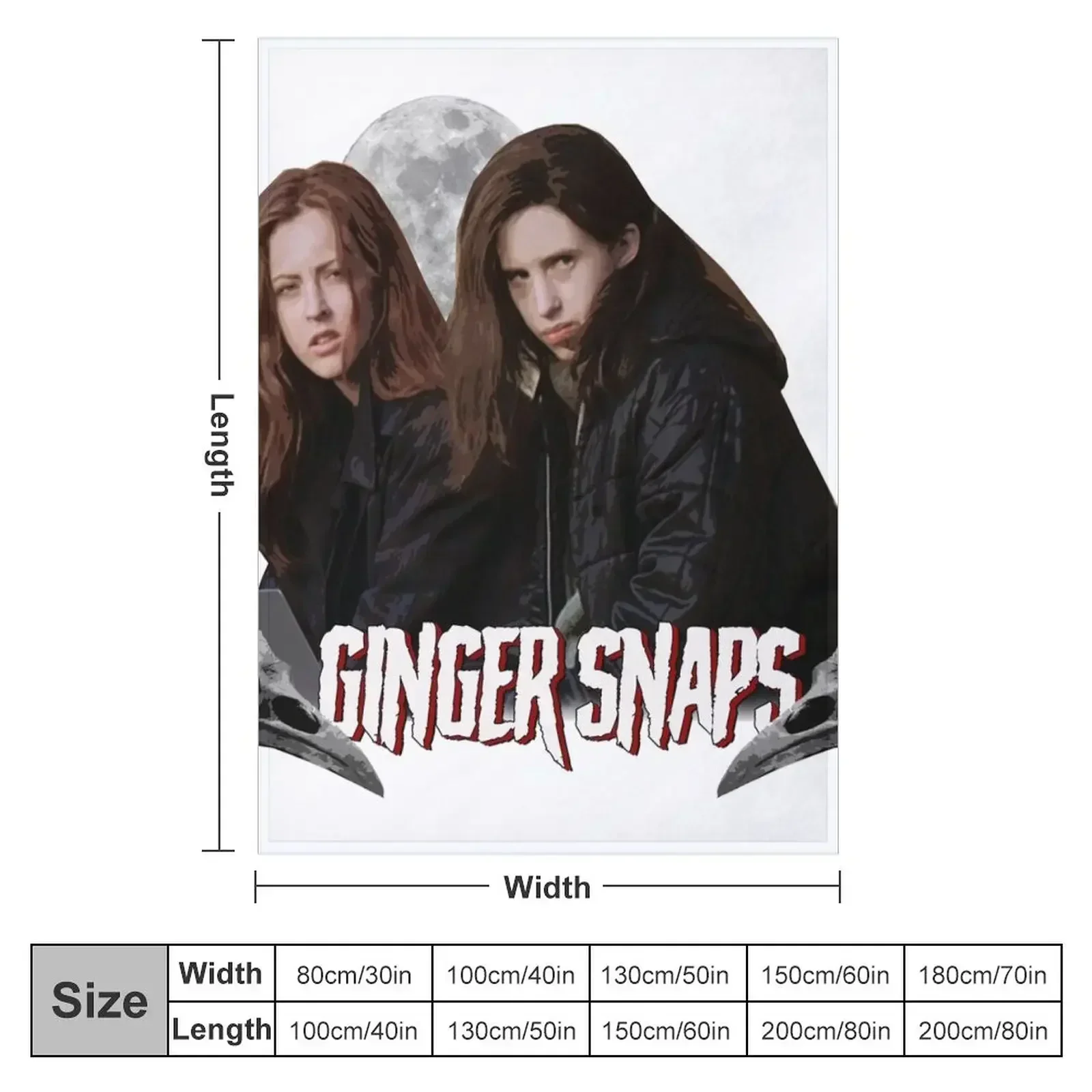 Ginger Snaps - The Fitzgeralds Silently Judging You Throw Blanket Giant Sofa Hairys Warm warm winter Blankets