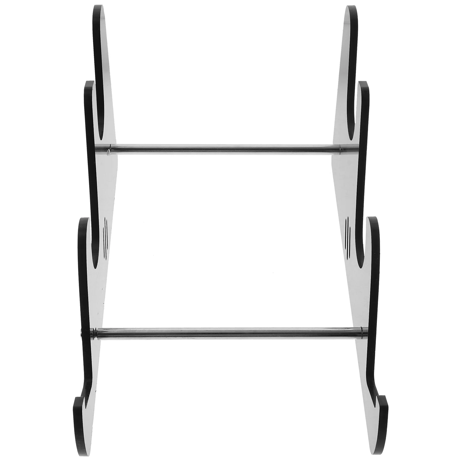 3 طبقات حامل لوحة المفاتيح حامل أكريليك شفاف للمكتب لوحة المفاتيح الميكانيكية تخزين عرض موقف مكتب عمل منظم #4