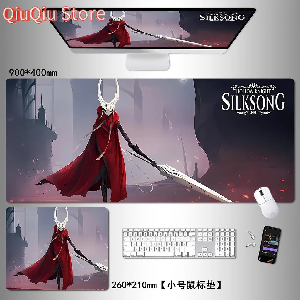 Tấm lót chuột HollowKnight Super HollowKnight Bàn phím chơi game Pad Seaming Tấm lót bàn chống trượt