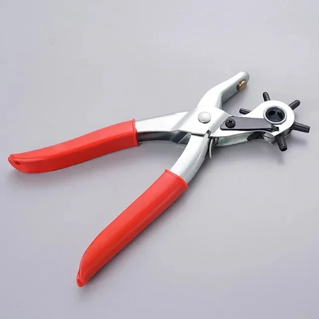 الجلود ثقب لكمة أدوات جلدية متعددة الوظائف العادية الكربون حزام ناخس أداة ملاكمة حزام ثقب الناخس الحرف أداة #5