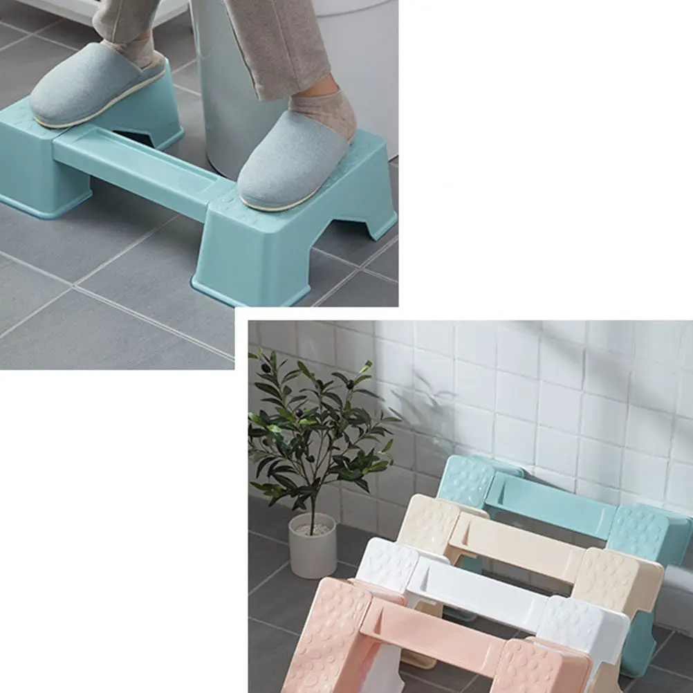

1Pcs Toilet Stool Premium PP Detachable Squatting Toilet Footstool Bathroom Step Stool Anti-Skid Stable Support for Constipation