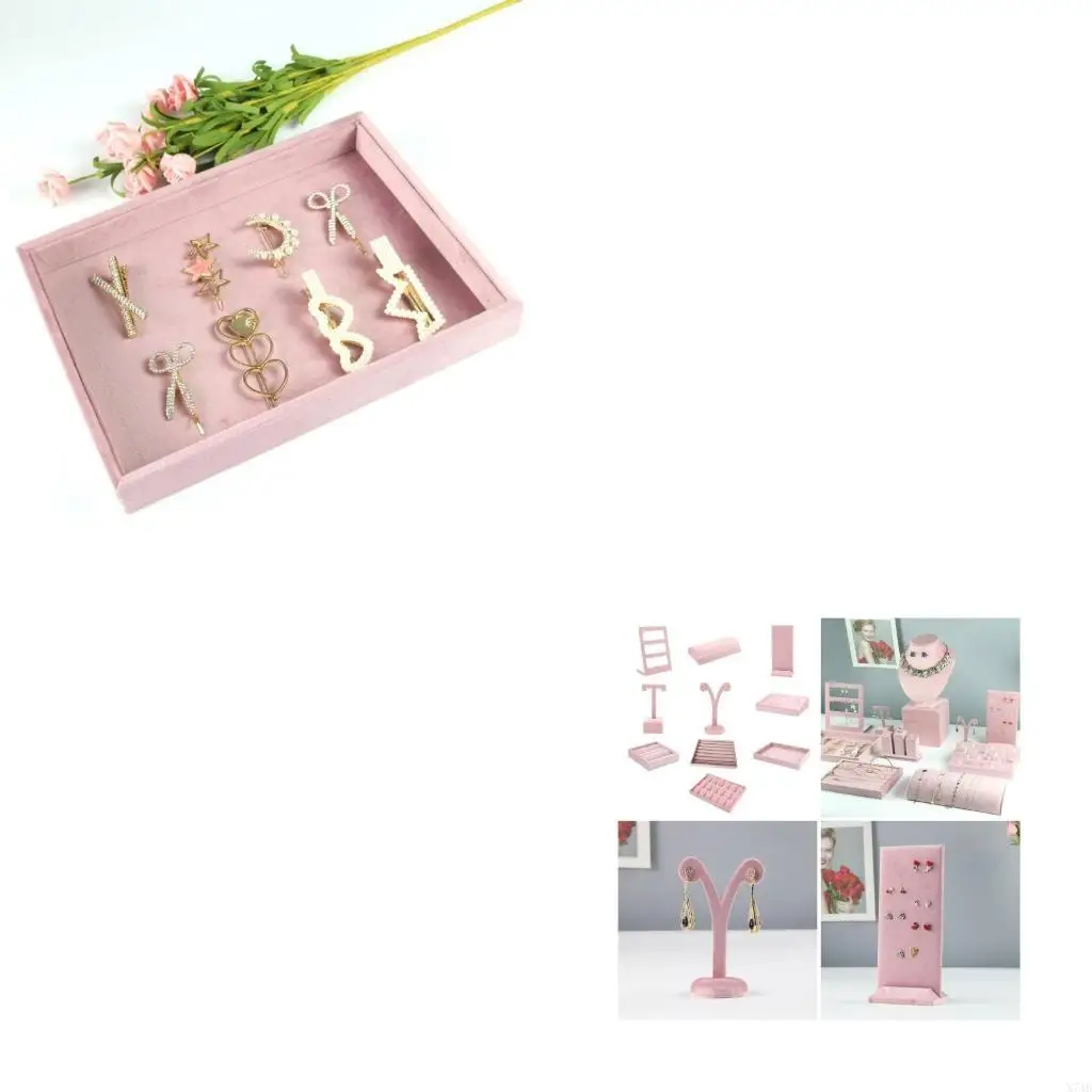 

Luxurious Pink Jewelry Stand Pink Jewelry Display Tray Jewelry Storage Holder