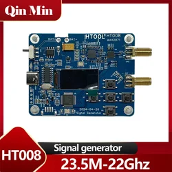 HT008 MAX2871 Signal Source 23.5-6000MHz RF Module Consists of Serial Control CH2 Support -25dB Power Regulation Upgrade