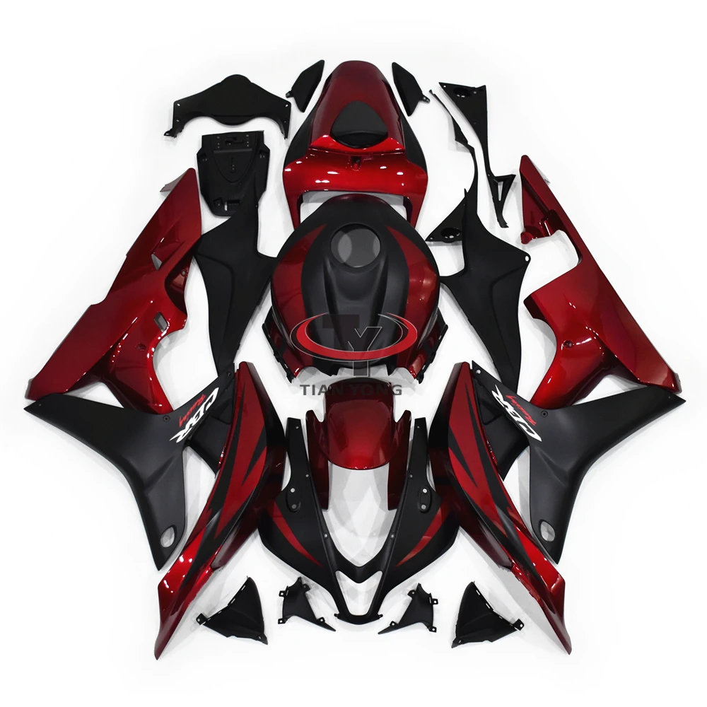 

Wine red matte black Motorcycle For CBR600RR 2007 2008 Bodywork Cowling ABS Injection Fit CBR600 RR F5 07 08 Full Fairing Kit