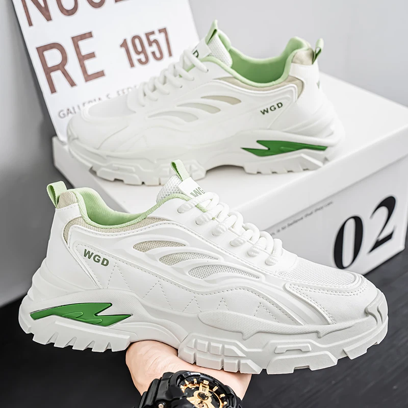 

2026 Trendy Sneakers for Men Shoes Summer Outdoor Wear-Resistant Casual Sports Skateboard Shoes Fashion Breathable Shoes