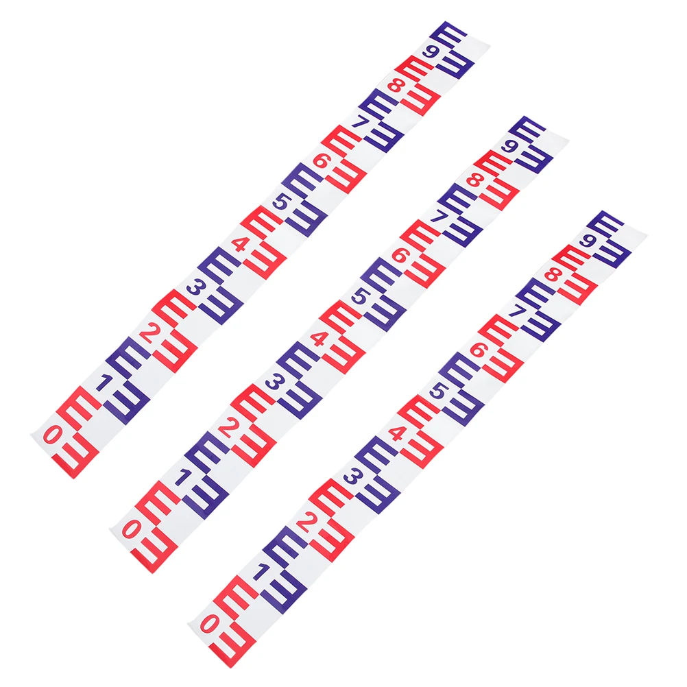 

3Pcs Reflective Water Level Gauge Sticker Aluminum Film Self Adhesive for Pools Tanks Lakes Marine Water Measurement Tool