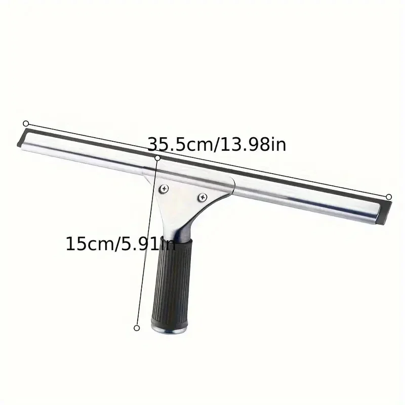 Window Scraper Household Glass Wiper Cleaning Bathroom Mirror Cleaner With Silicone Blade Hook Car Shower Squeegee