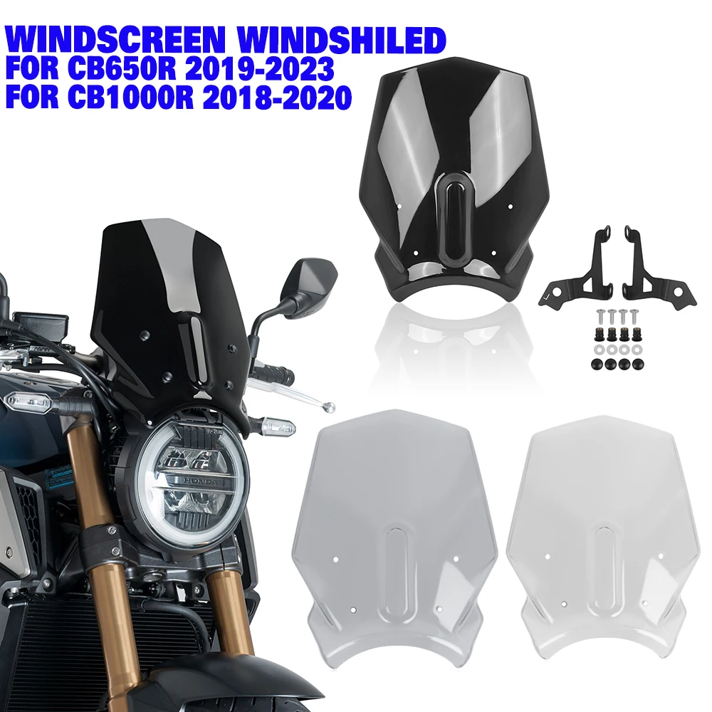 Лобовое стекло для Honda CB650R CB 650 R CB650 R 2019-2023, спойлер на переднее ветровое стекло, дефлектор ветра, козырек CB 1000 R CB1000R 2018-2020
