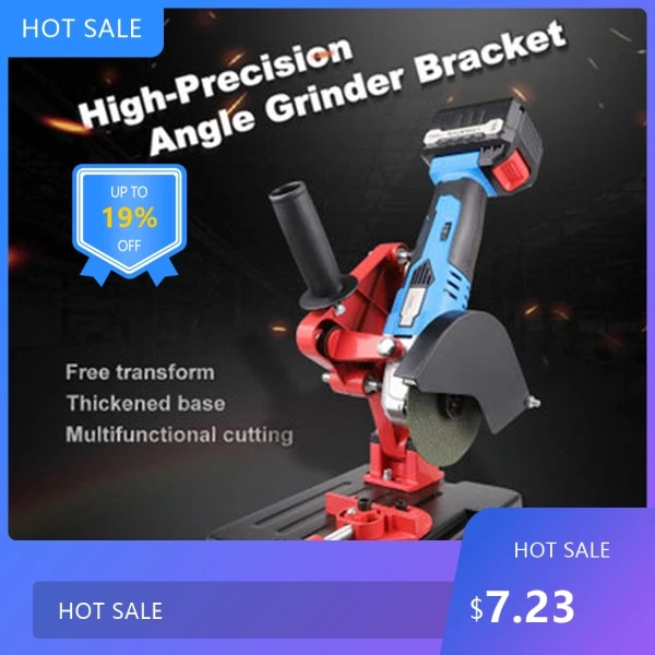 Practical100-125mm Angle Grinder Stand With Cast Iron Base, Stable Holder Support Bracket Universal Accessory for Angle Grind 21