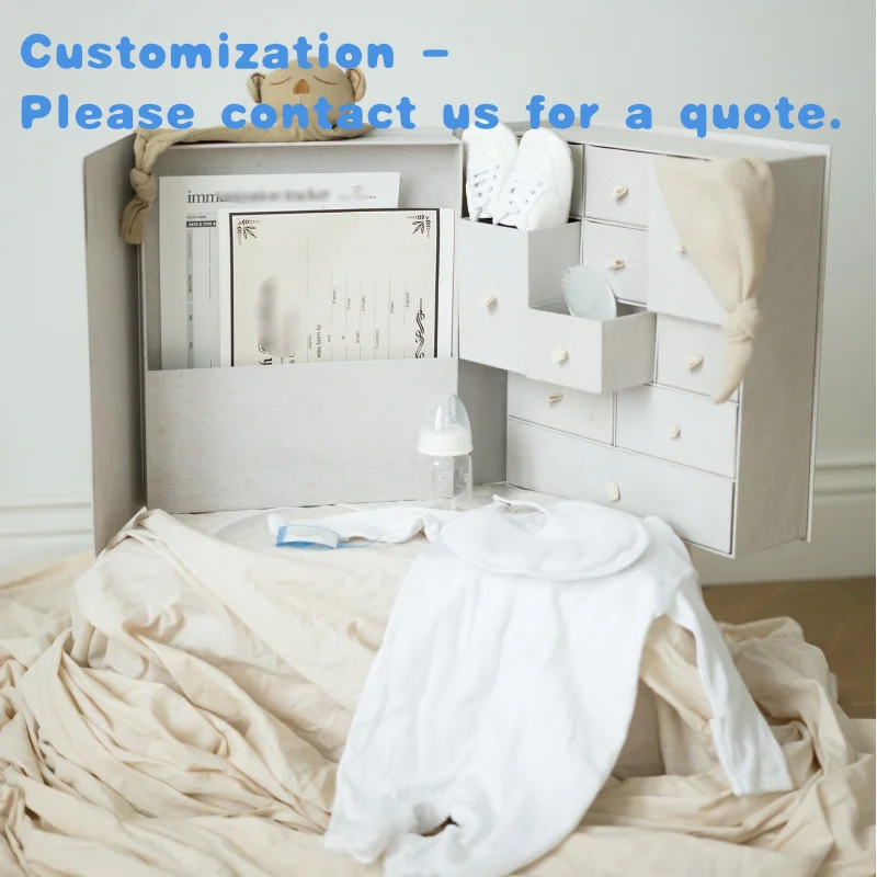 

На заказ. Календарь 24, настраиваемые ящики, набор коробок для новорожденных, подарочная ткань, льняная карточка, обувь, одежда для хранения полотенец Bo