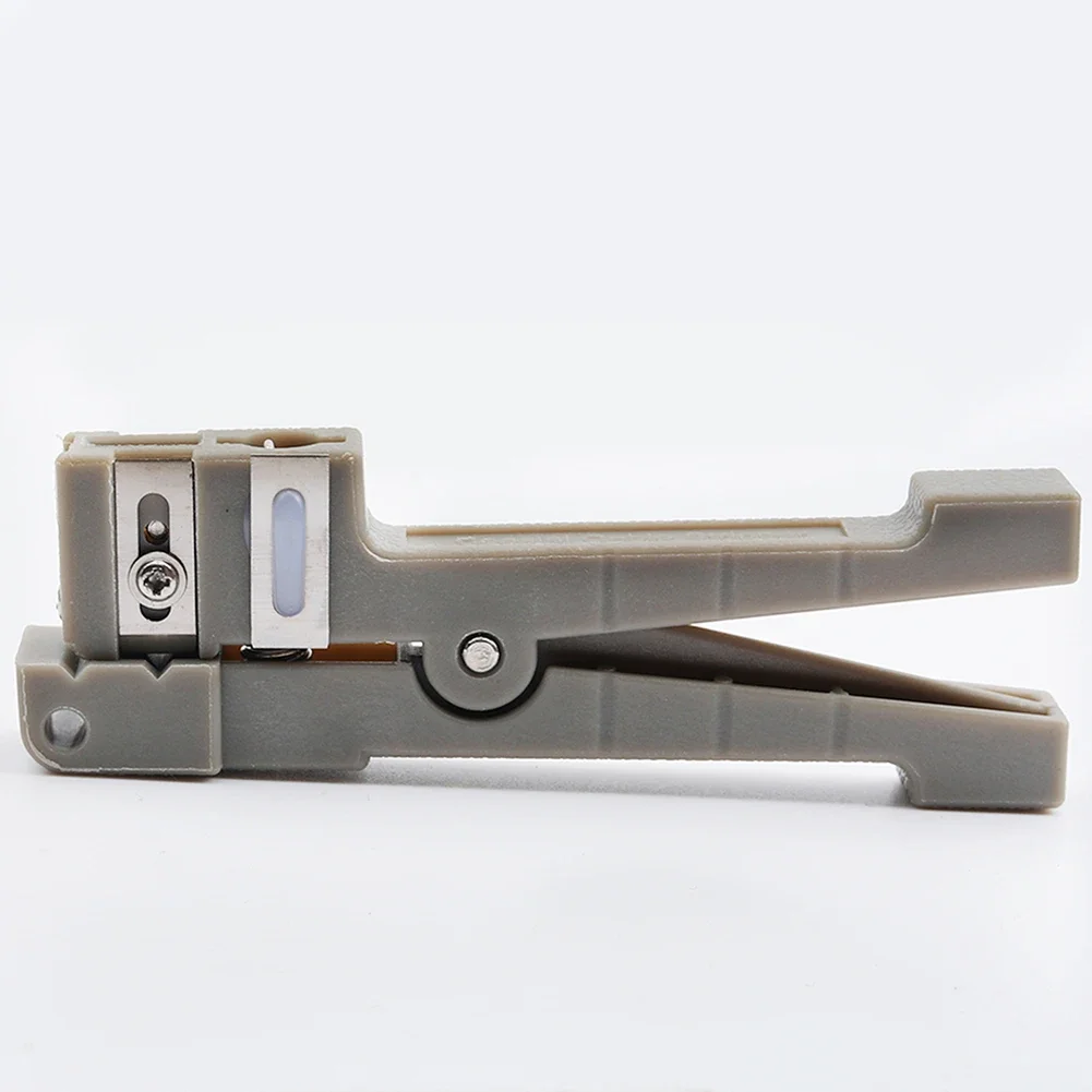 

Hand Tools Pliers Workshop Equipment Adjustable Shield 1pc Coaxial Cable Fiber Optic Stripper Grey Jacket Metal