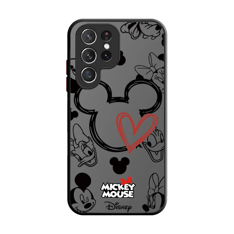 Disney-Coque en silicone pour Samsung Galaxy, Mitch, Minnie, Rouge, S24, S23, S22 Ultra, S21, S20, FE, S10 Plus, Note 20, 10, A15, A25, A35, A55