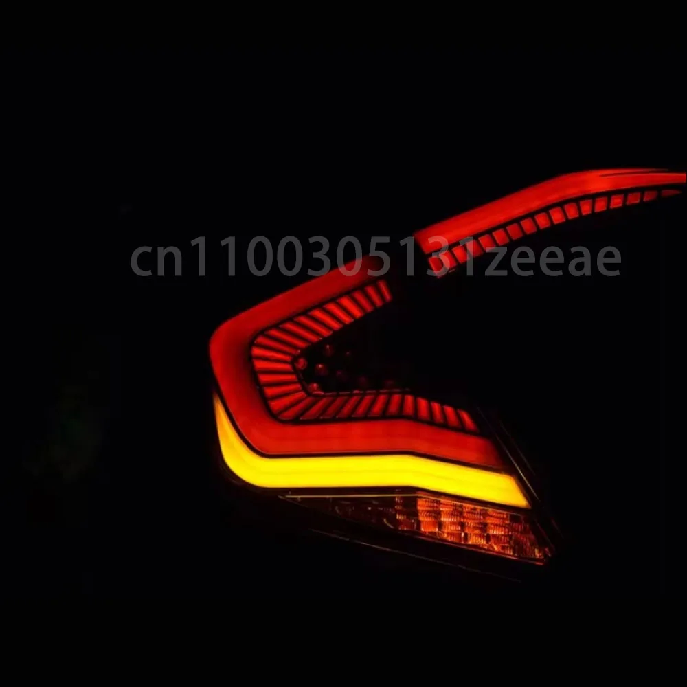 For  2016-2020 Civic G10  LED tail light assembly Flowing Water Flicker Tail Lamps Fog Lights Turn Signal Lights  Animation