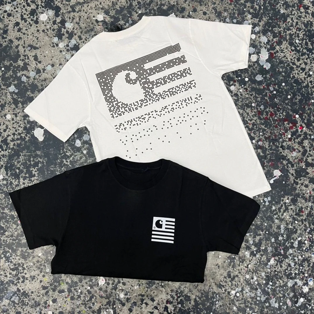 Camiseta Carhartt de Moda 2026, Manga Corta, Algodón Puro de Alta Calidad, Ropa de Manga Corta para Hombre y Mujer, Tendencia Especial para Hombre