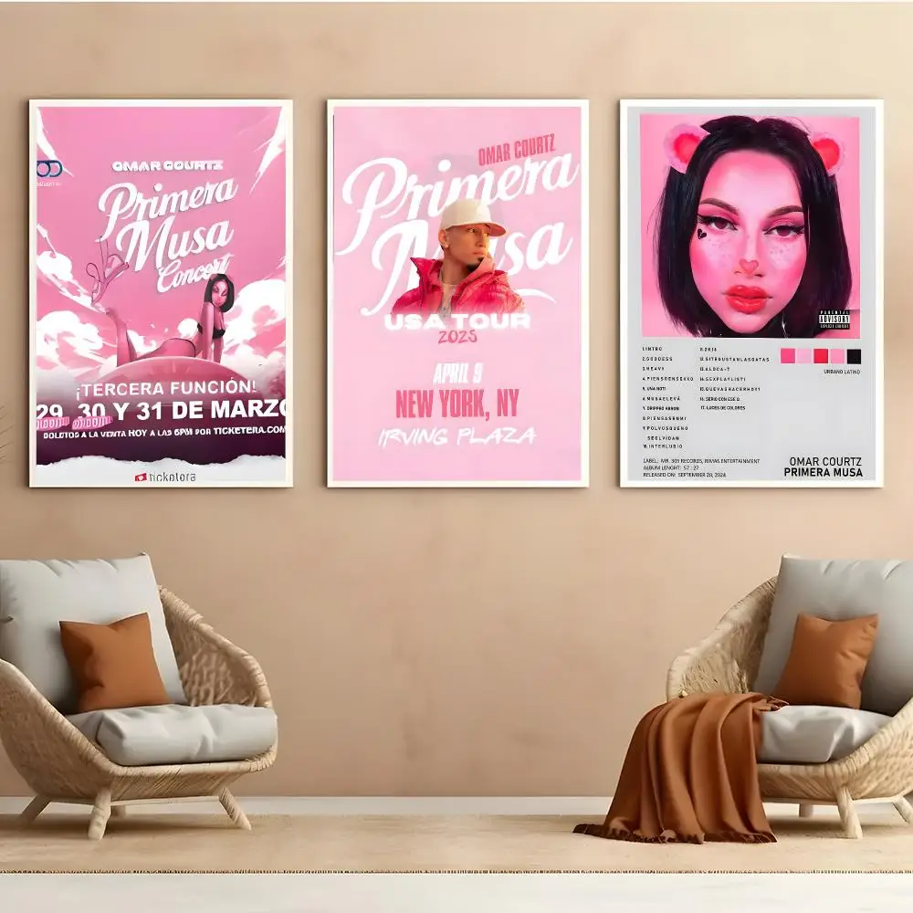O-Omar Courtz Album PRIMERA MUSA Poster Aesthetic HD PVC Wall Art - Waterproof Wear Resistant For Home Hotel Bar