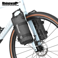 Rhinowalk Bike Front Fork Bag Waterproof 4L/7L Quick Release Cycling Fork Rack For MTB Road Bike Installed with Screws or Straps