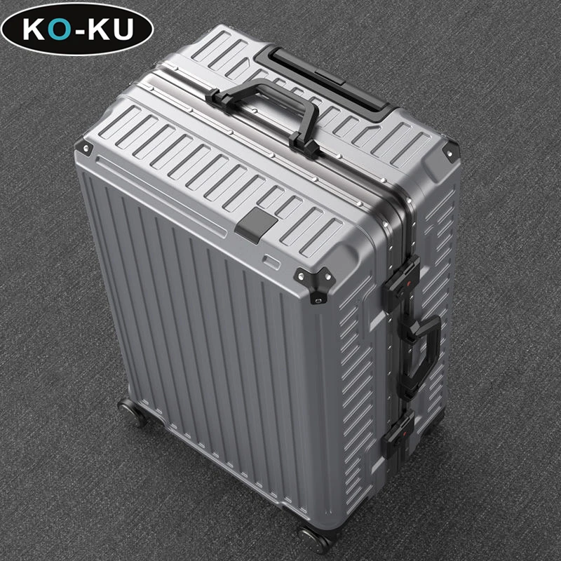 

KO-KU Aluminium Frame Luggage 30''32'' Large Size Suitcase 20Inch Boarding Box Solid PC TSA Lock Travel Bag Trolley Case