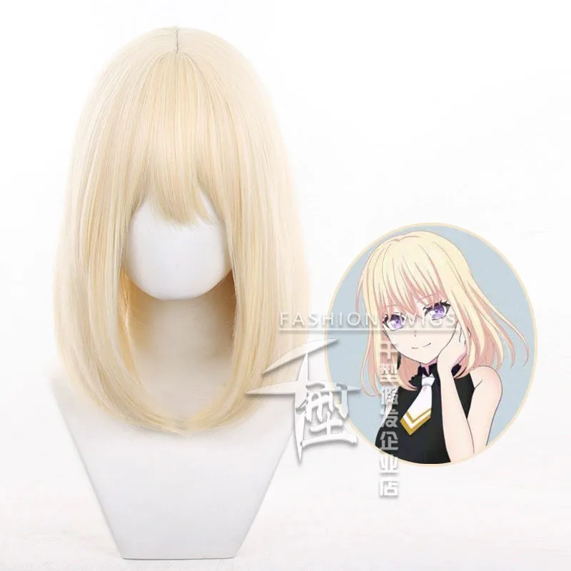 

BanG Dream! Ave Mujica Cosplay Wigs Women 40cm Heat Resistant Synthetic Hair Wig + Wig Cap
