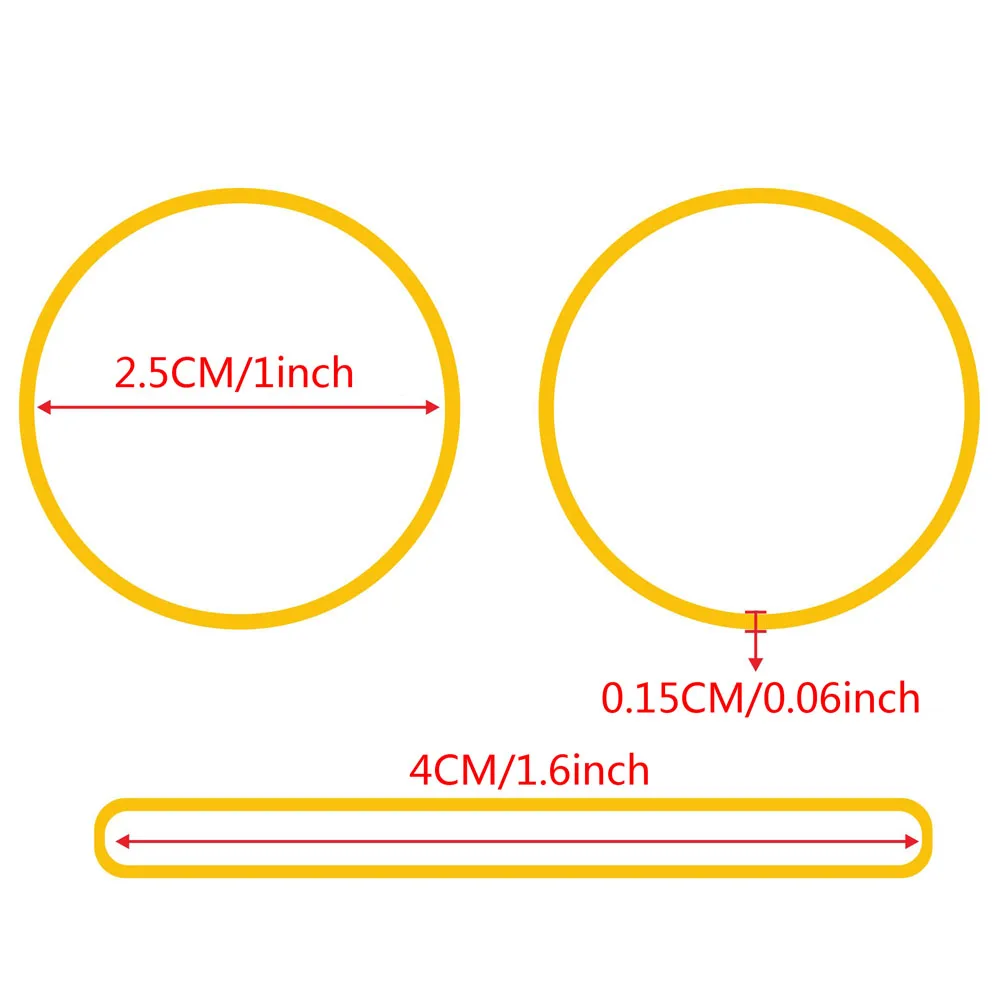 600 szt. Kolorowa gumka 2,5 cm/1 cal wysokie elastyczne gumki rozciągliwy gumowy pierścień rozciągliwe opakowanie pierścienie lateksowe