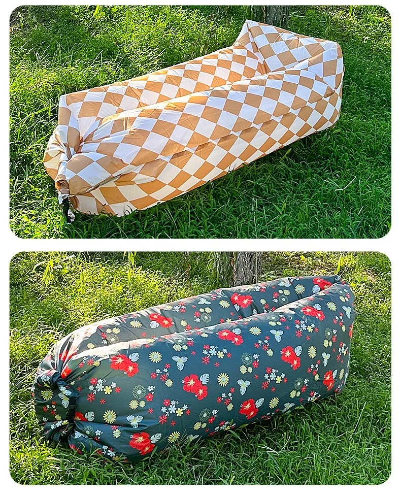 Canapé-lit gonflable rapide extérieur, canapé de jardin WW, sac de couchage de bonne qualité, airbag, sac paresseux, canapé de plage, tendance