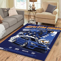 JDM Cool Racing03Car Printed Carpet Non-slip Multi Function carpet Living Room Rug Entrance Floor Rug Home Kitchen Hallway Decor