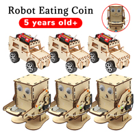 Robot Eating Coin DIY Model Teaching Learning STEM Project for Students Kids Learning Laboratory Toys Children DIY Assemble