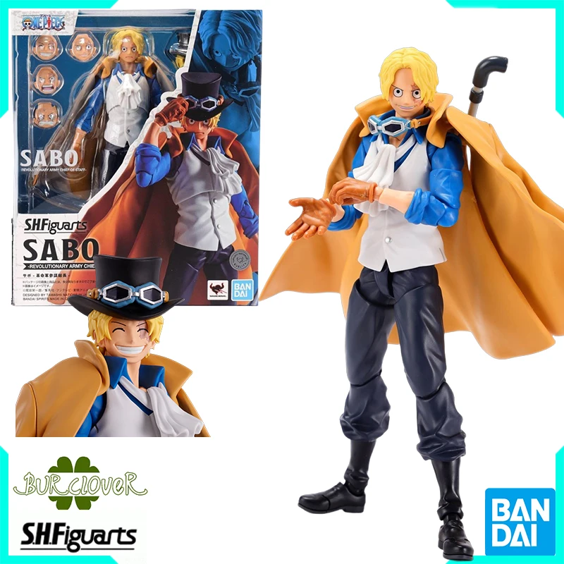 

Bandai Genuine One Piece S.H.Figuarts Sabo - Revolutionary Army Chief of Staff Anime Action Figure Toys For Boys Girls Kids