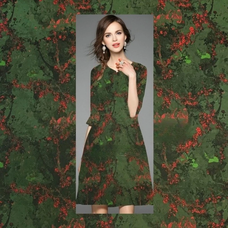 

Окрашенная в пряжу парчовая жаккардовая ткань в стиле ретро, платье в стиле граффити, модный брендовый дизайн для шитья, оптовая продажа, ткань на метр