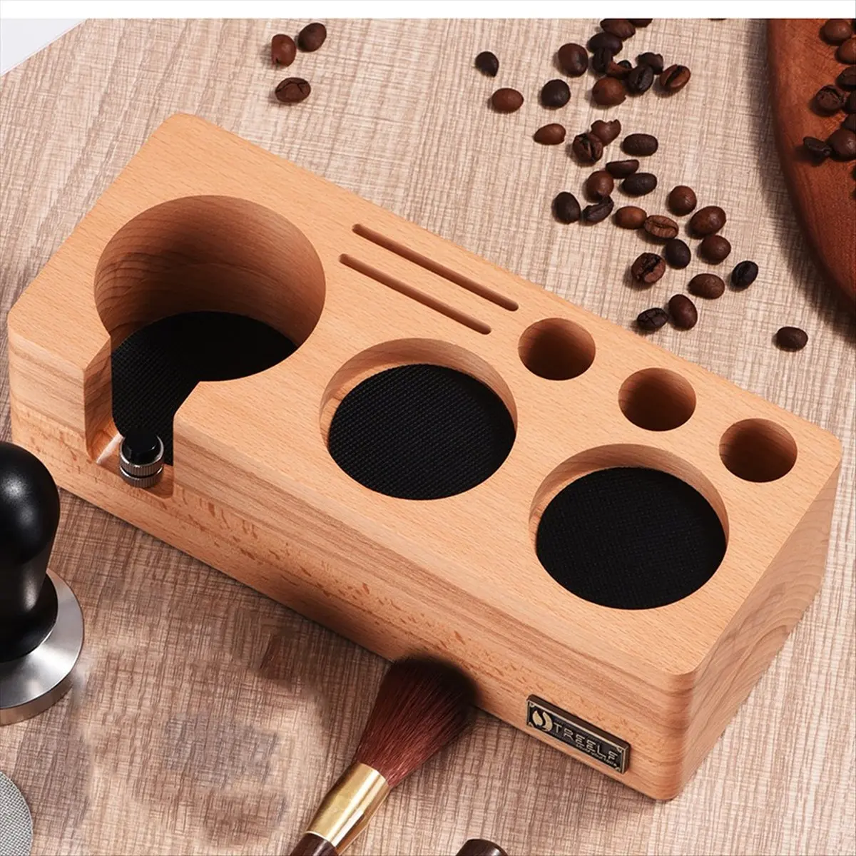 Coffee Powder Tamping Stand Coffee Machine Accessories Storage and Filling Stand Powder Distributor Stand Accessories B