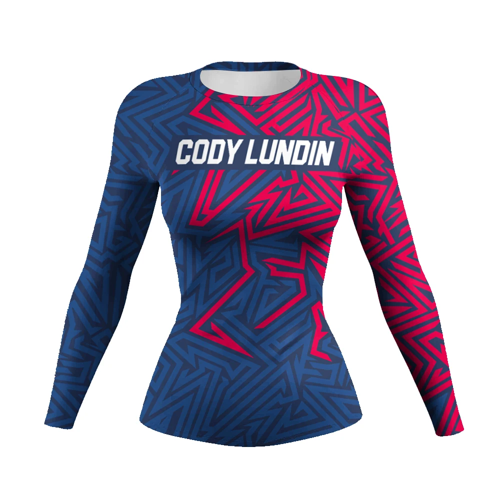 Cody Lundin Sportswear Women's Rash Guard Long Sleeve Sun Protection UPF 50+ Swimwear Shirts Quick Dry Swimsuit Surf Top