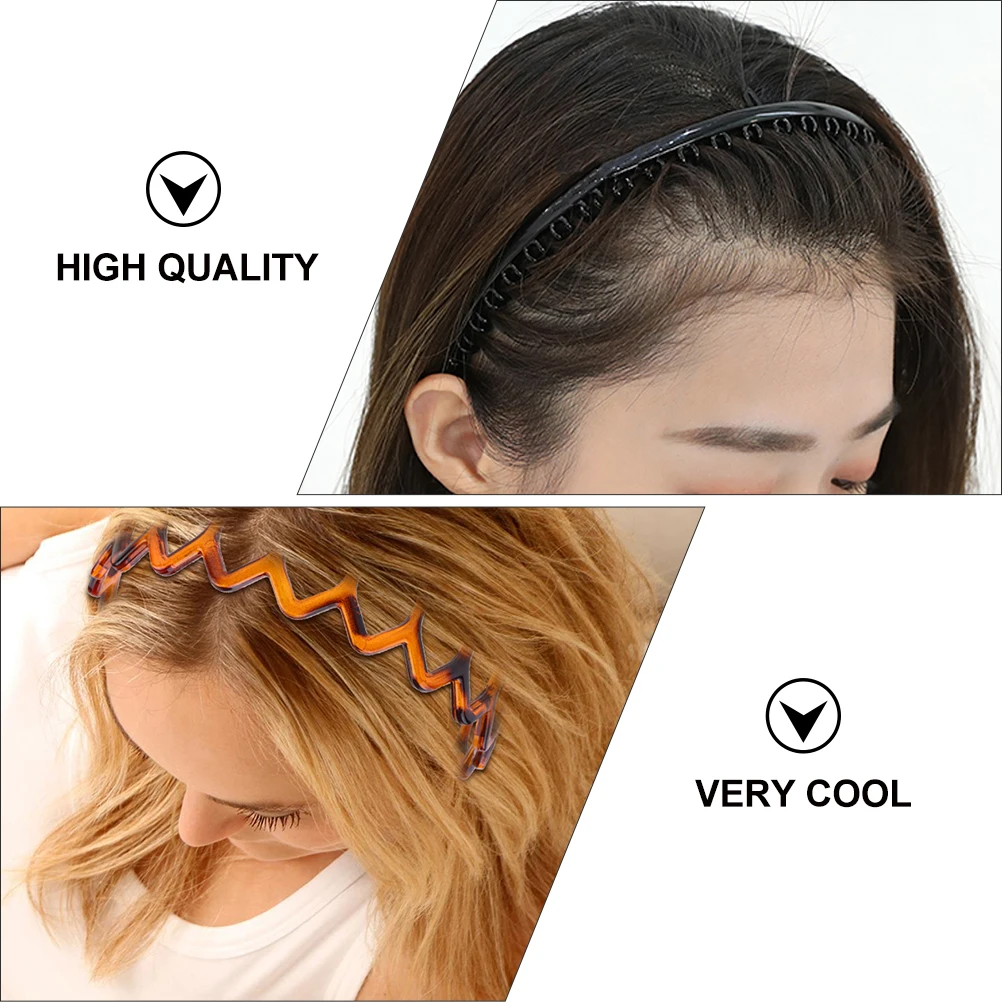 

6 PCS Hairband Headband Headgear Headbands Stylish Hoops Tooth Shape Teeth Grips Clips