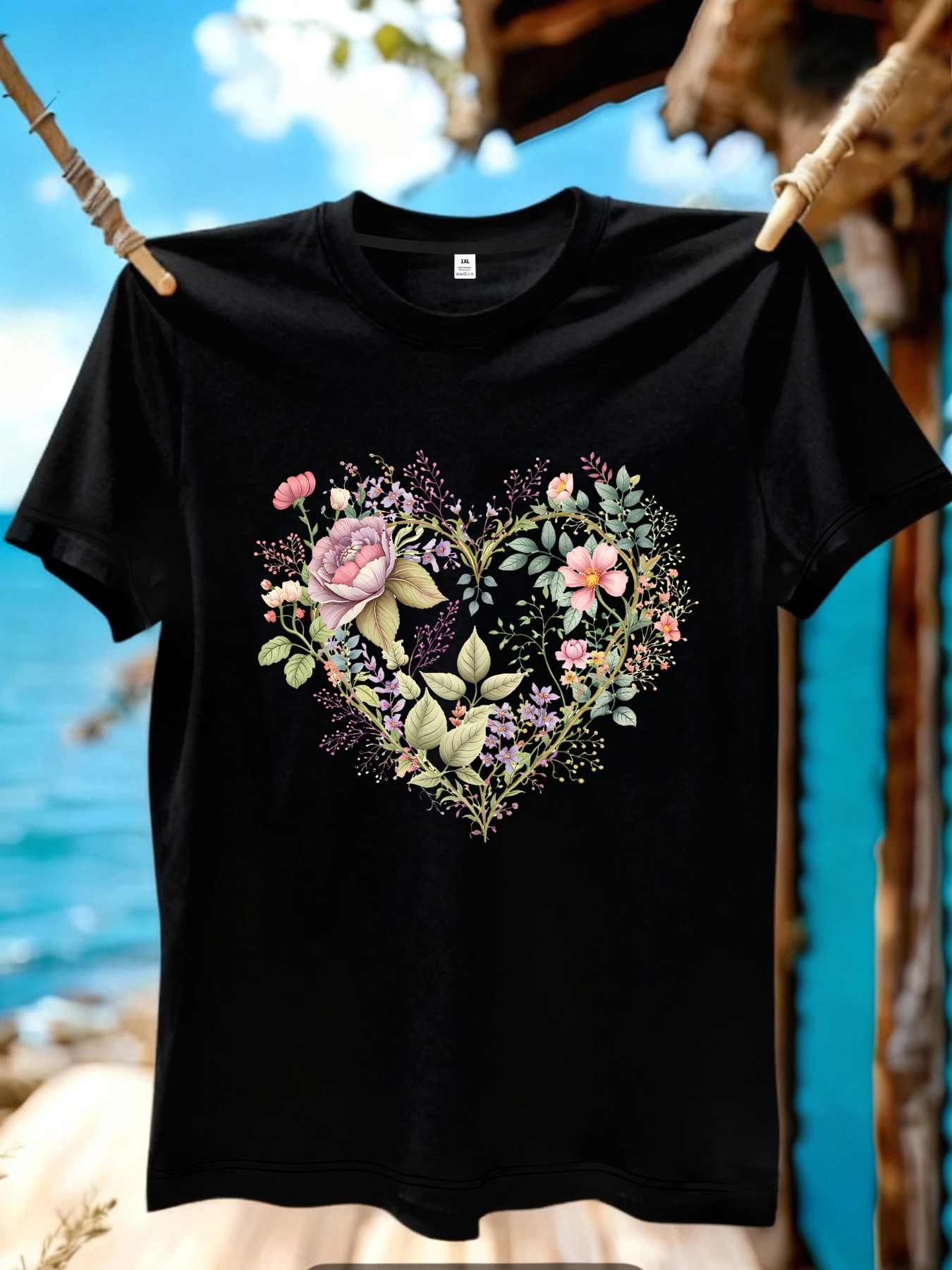 

【JYDX154】Женская футболка с круглым вырезом и принтом в виде венка, больших размеров, летняя повседневная уличная модная женская футболка с коротким рукавом в стиле Джокер