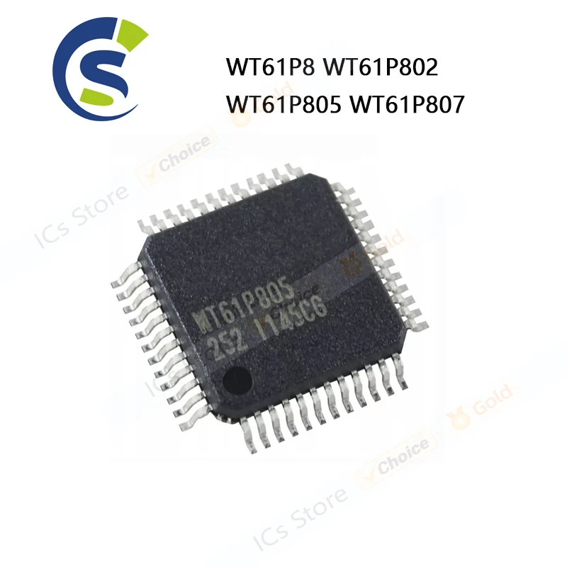 1PCS 100% New WT61P8 WT61P802 WT61P805 WT61P807 QFP-48