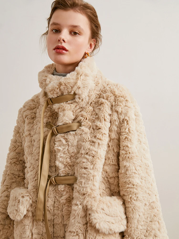 

Женское хлопковое пальто Thiened Lamb Fur Jaet, теплое зимнее новое пальто 2026, Новое поступление, бархатная верхняя одежда из ягненка, пальто большого размера