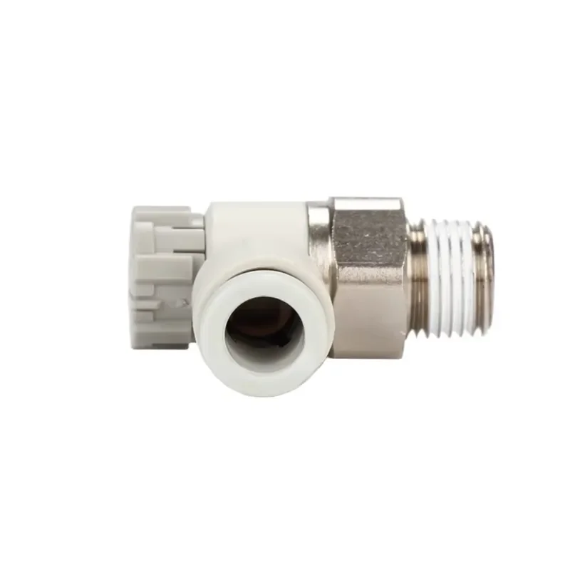 AS2201F Pneumatic Speed Control Valve One Way Flow Regulator Self Locking Throttle for Air Cylinder Fitting Industrial