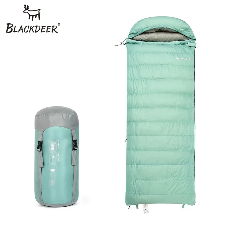 BLACKDEER 18 Degree Ultralight White Duck Down Sleeping Bag Splice Duck Feather and Down Outdoor Camping Water Resistant